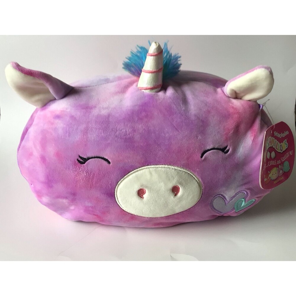 Squishmallows Lola The Unicorn Tie Dyed Pink/Purpl 12” Stackable Plush